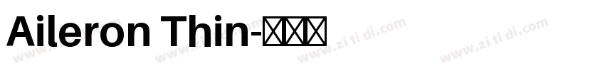 Aileron Thin字体转换